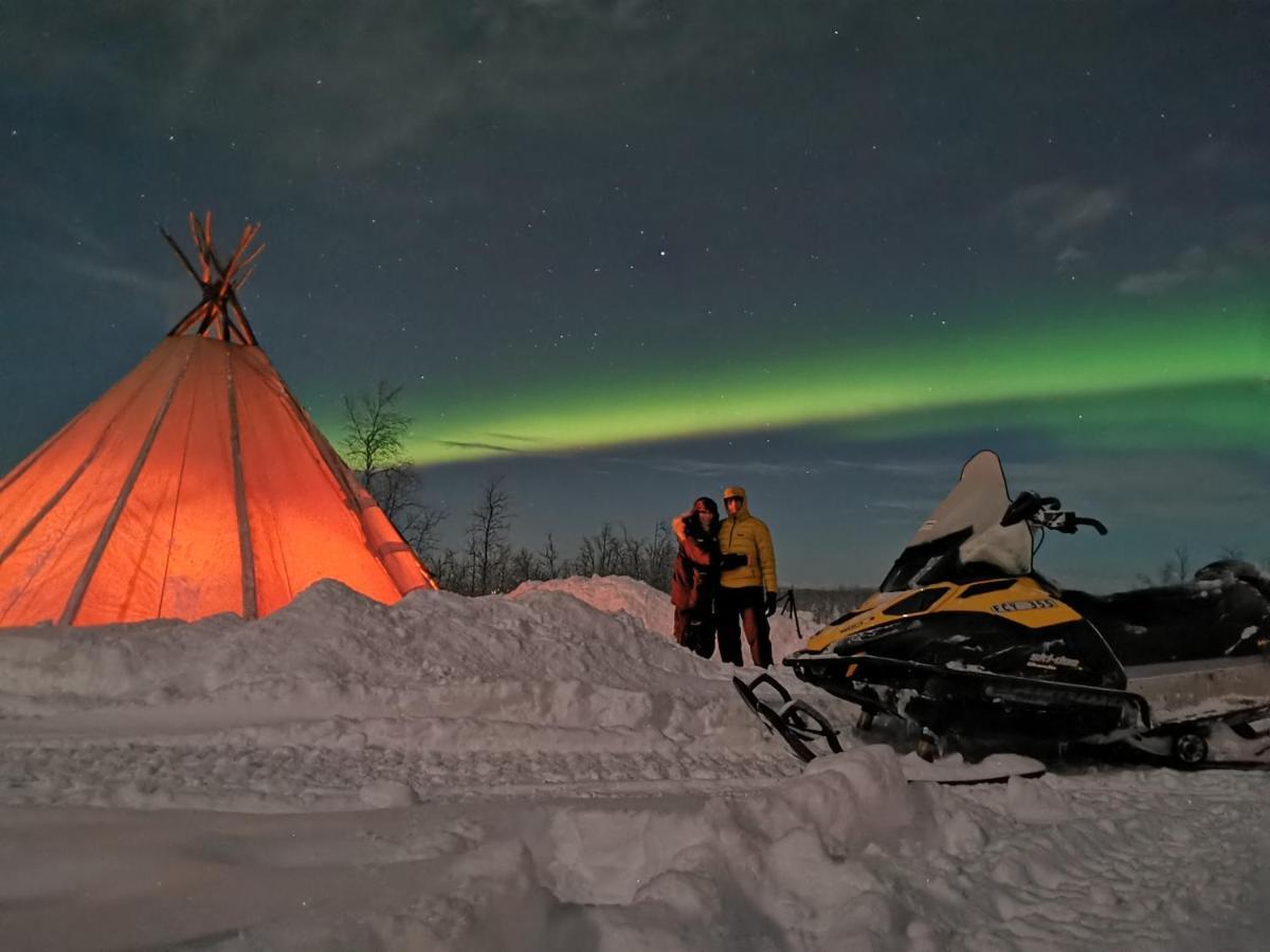 Máttaráhkká Northern Light Lodge Kiruna Exterior foto